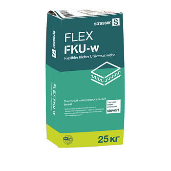 FLEX FKU-w Плиточный клей универсальный белый (С2 ТЕ), 25кг