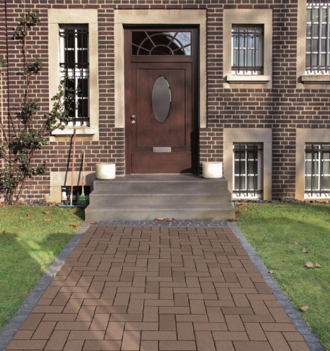 Клинкер тротуарный коричневый "Мюнхен" (200x100x50)